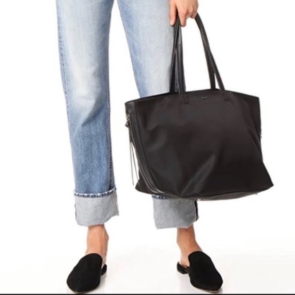 Tote BOTKIER NEW YORK Nylon Black Roomy Tote Bag With Side Zippers - Picture 9 of 16